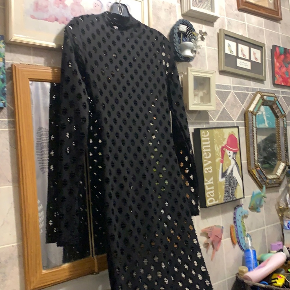 Netted maxi dress